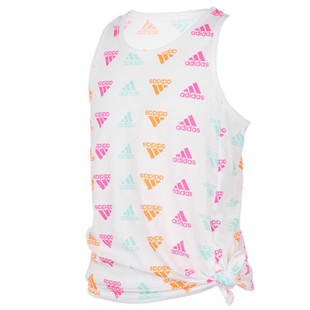 Adidas Girls Crewneck Logo Tank Top